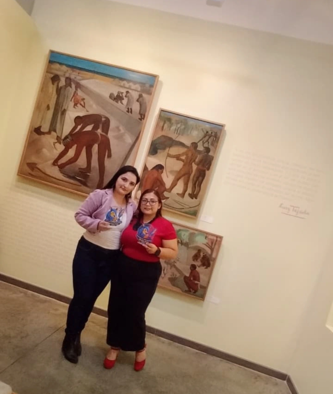 Organizadoras del encuentro en el Museo Lucy Tejada